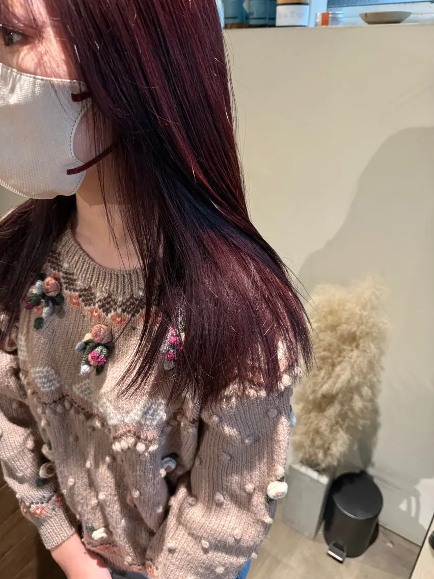 セミロング カット ヘアカラー トリートメント fubuki🪷 似合わせカットカラーのヘアスタイル