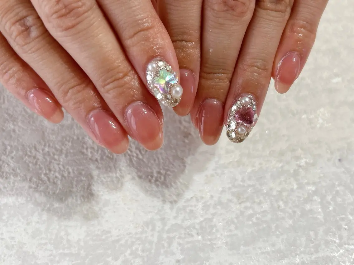 ネイル オーロラネイル フットネイル フレンチネイル ジェルネイル マグネットネイル ハンドネイル kiki nail &brow二子玉川のネイルデザイン