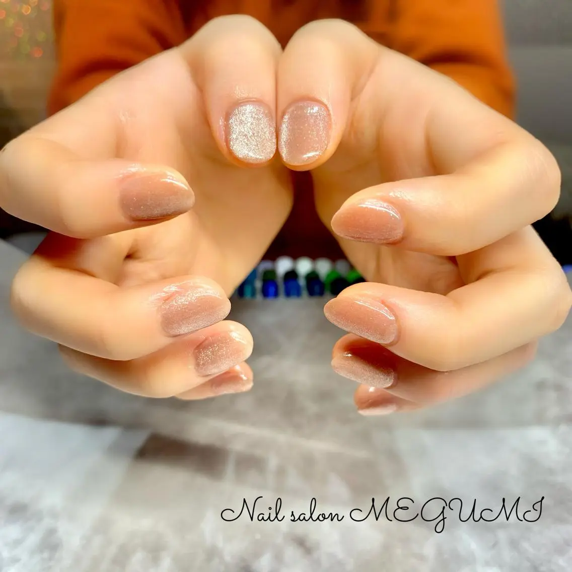 ネイル マグネットネイル マグネットワンカラー ワンカラーネイル Nail salon MEGUMIのネイルデザイン
