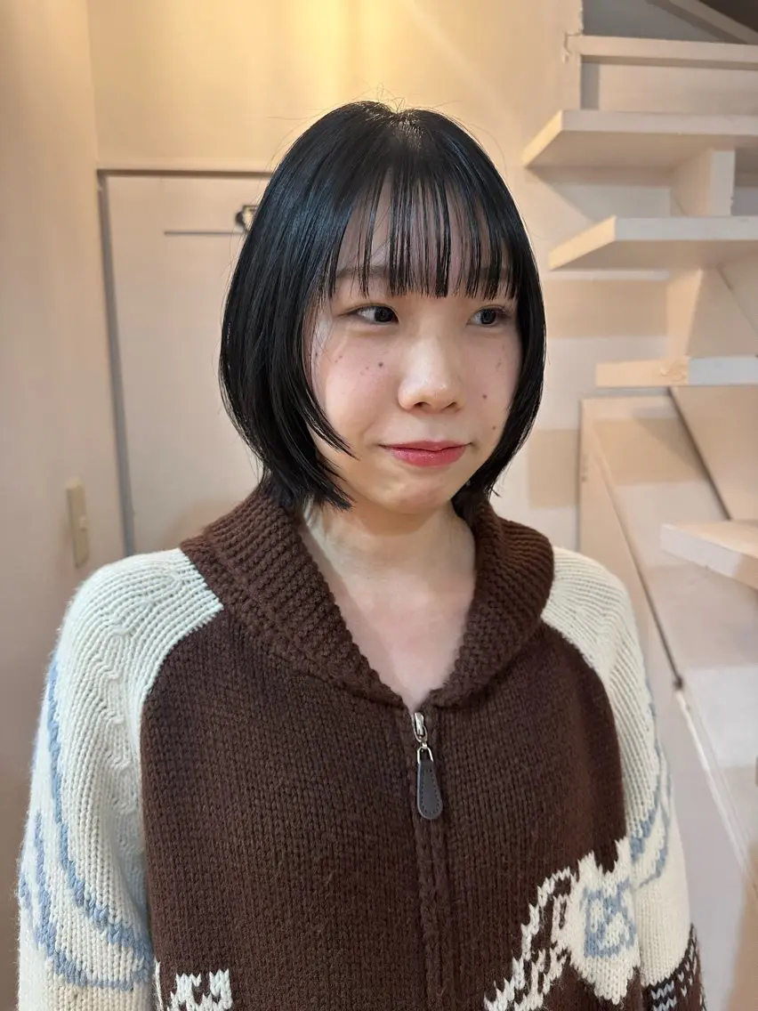 【平日限定】レイヤーカット+レイヤー活かしナチュラル縮毛矯正+クイックトリートメント【レイヤーカット/ハッシュカット】の写真