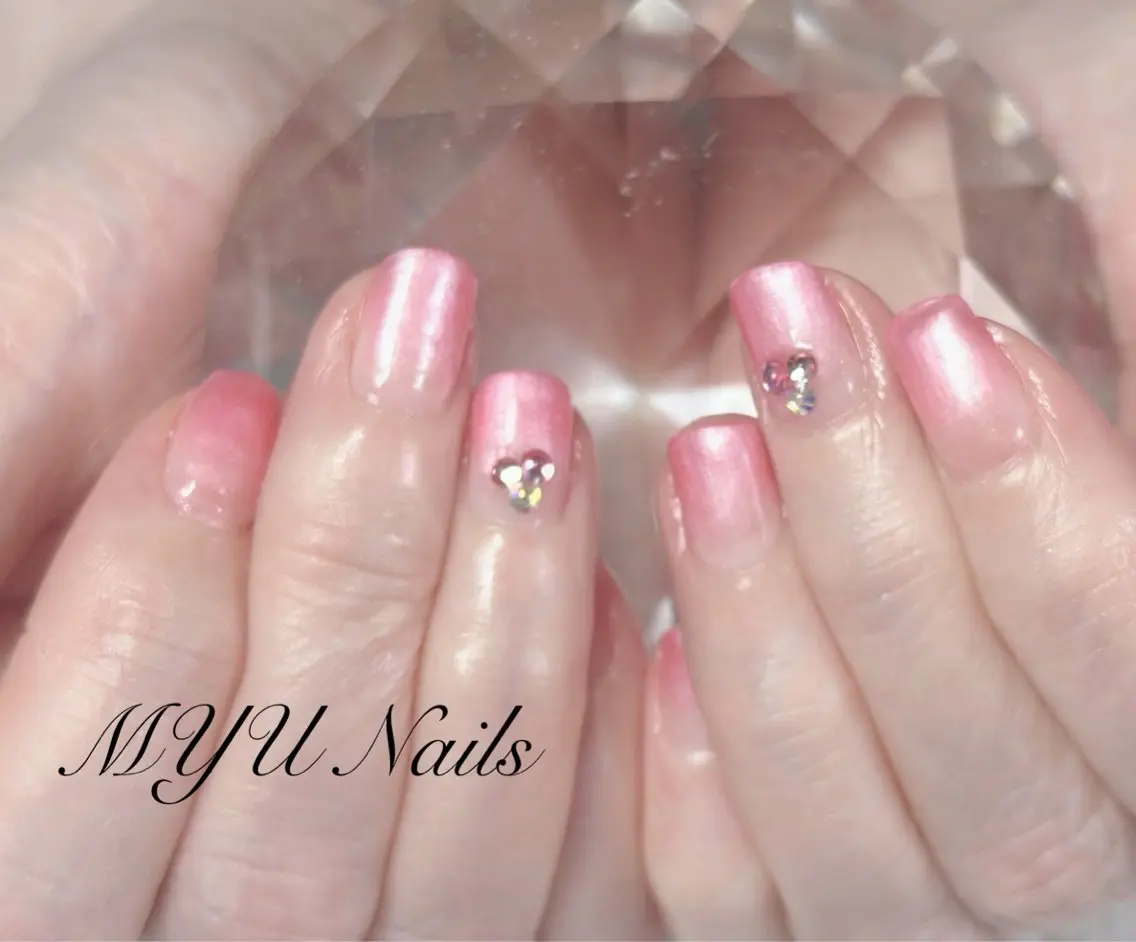 ネイル ジェルネイル グラデーション 持ち込み ニュアンスネイル パラジェル ハンドネイル ニュアンスネイル🌈 MYU Nailsのネイルデザイン