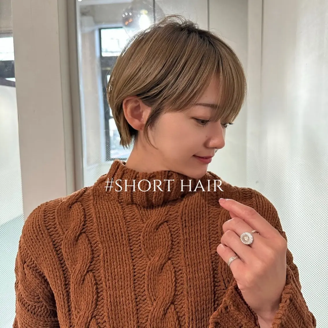 ショート 縮毛矯正/レイヤー taiga🐯のヘアスタイル