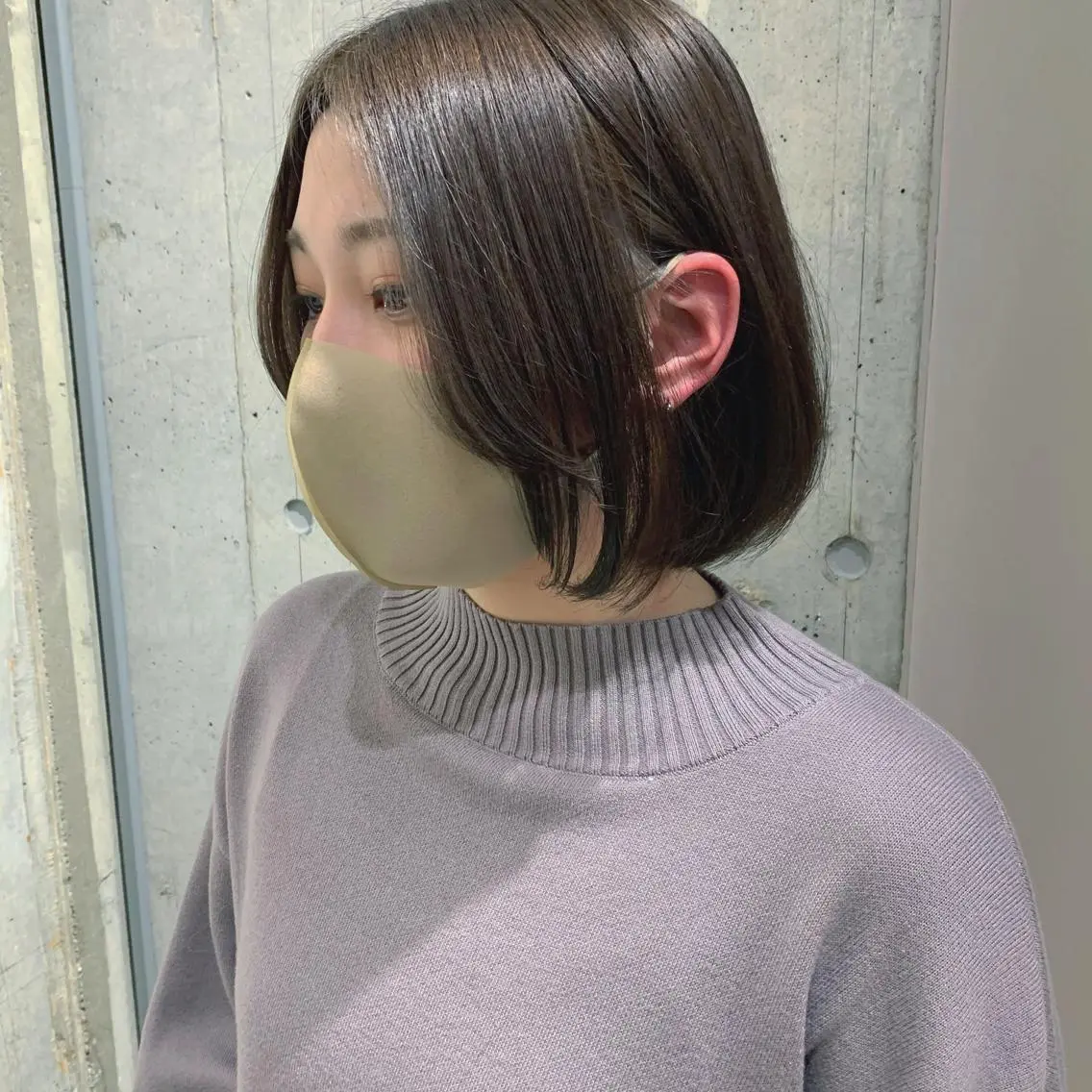 ショート カラー 透明感カラー ヤマグチ リョウのヘアスタイル