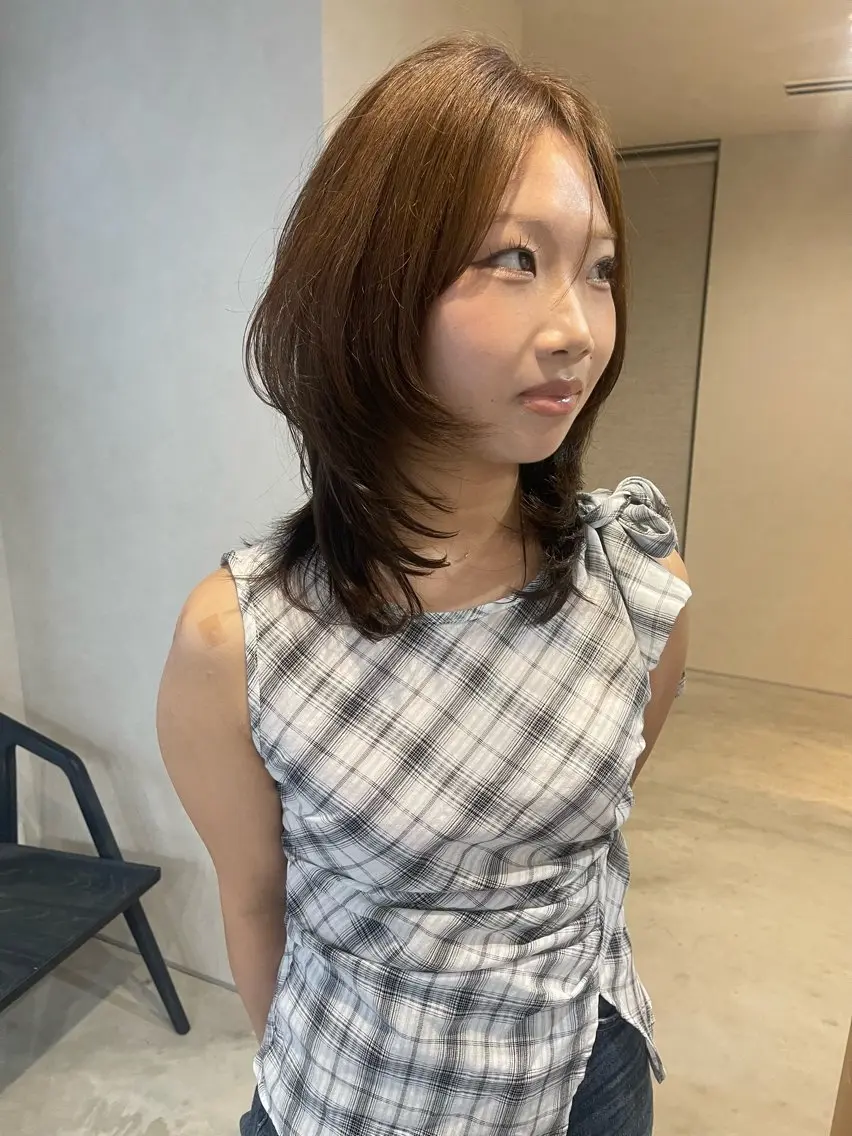 ミディアム ヘアカラー AMATORA SPA/福井美悠のヘアスタイル