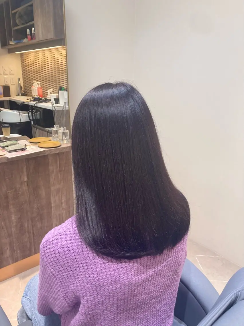 ロング カラー ラベンダーカラー ヘアカラー ピンクカラー🎀 米津 美佑のヘアスタイル