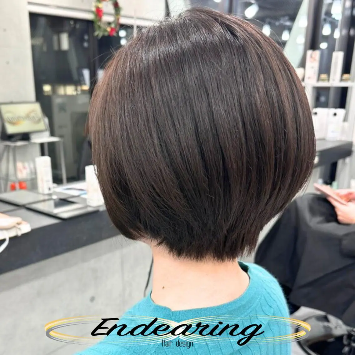 ミディアム ボブ レイヤーカット 似合わせカット カット ヘアカラー Endearing 銀座/レイヤーカットのヘアスタイル