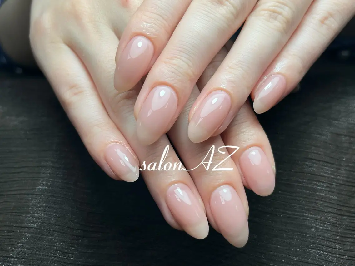 ネイル 長さ出し フットネイル フレンチネイル ジェルネイル マグネットネイル salon AZのネイルデザイン