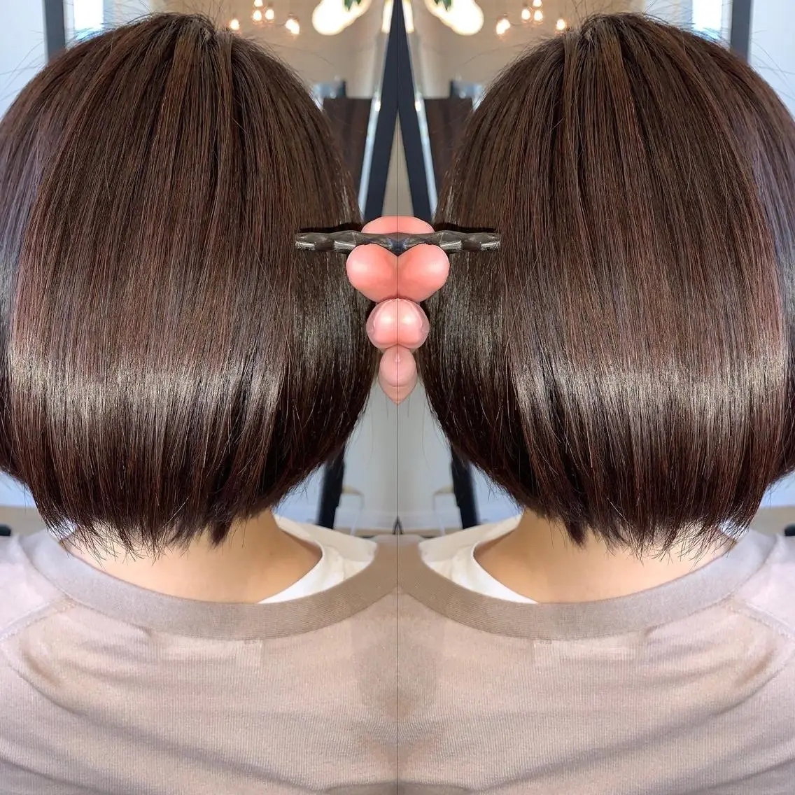 ショート パーマ 髪質改善 酸性ストレート ストレートパーマ 伊藤 裕貴のヘアスタイル