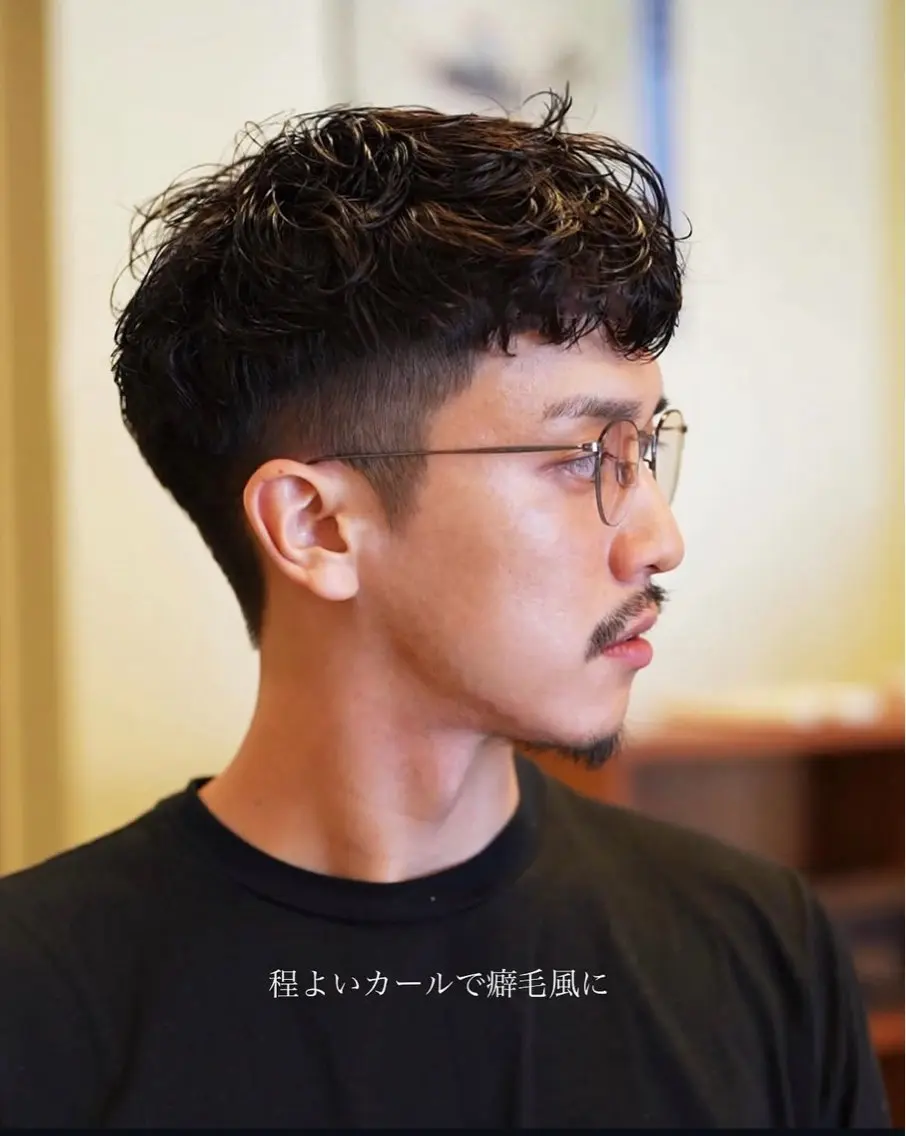 パーマ メンズ メンズ似合わせ タチカワユウキのヘアスタイル