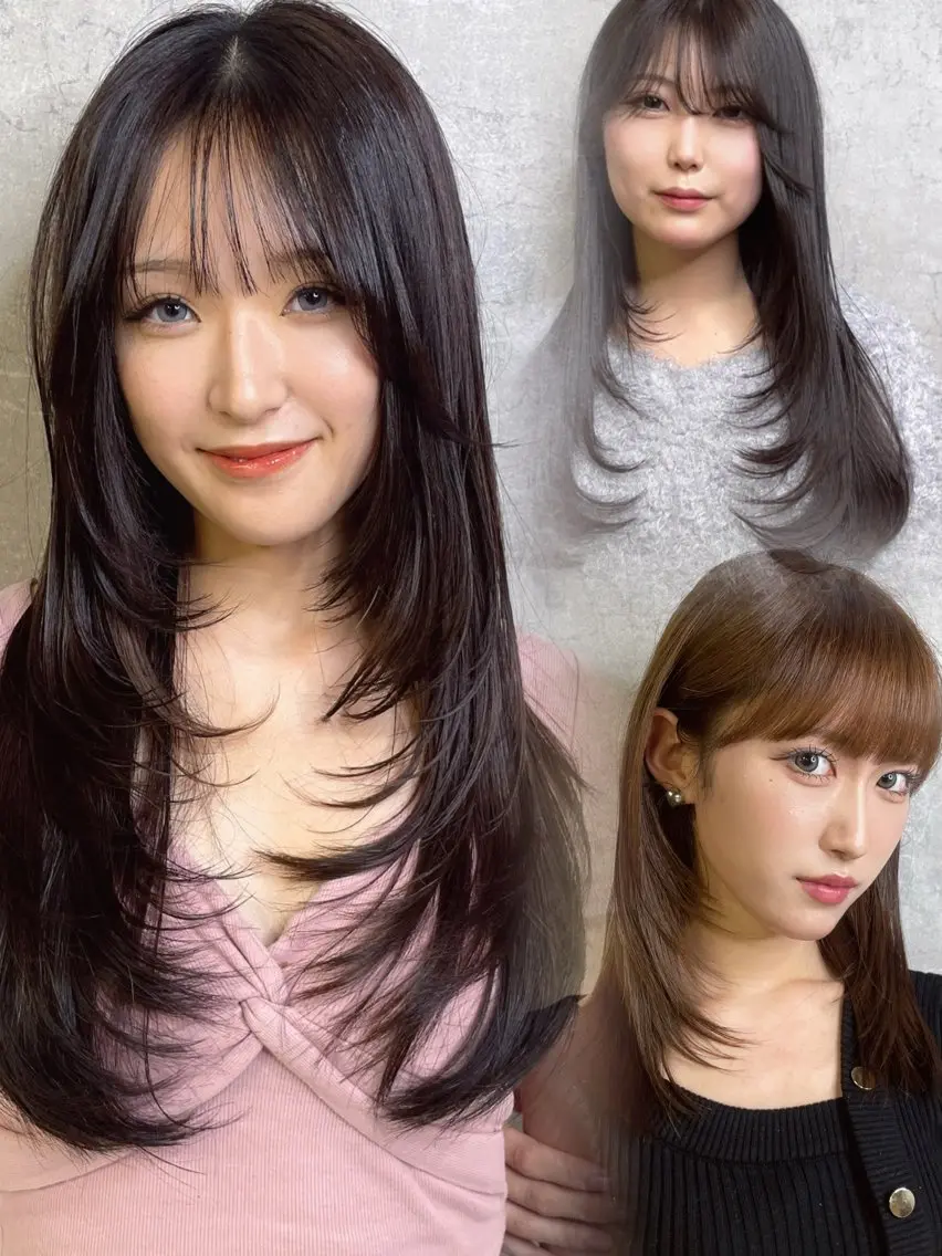 セミロング トレンド韓国レイヤー 🇰🇷のんのヘアスタイル