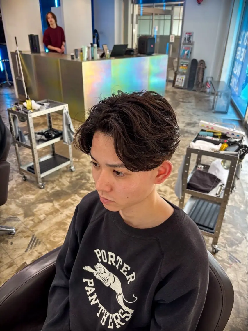 メンズ センターパート 小林 大和のヘアスタイル