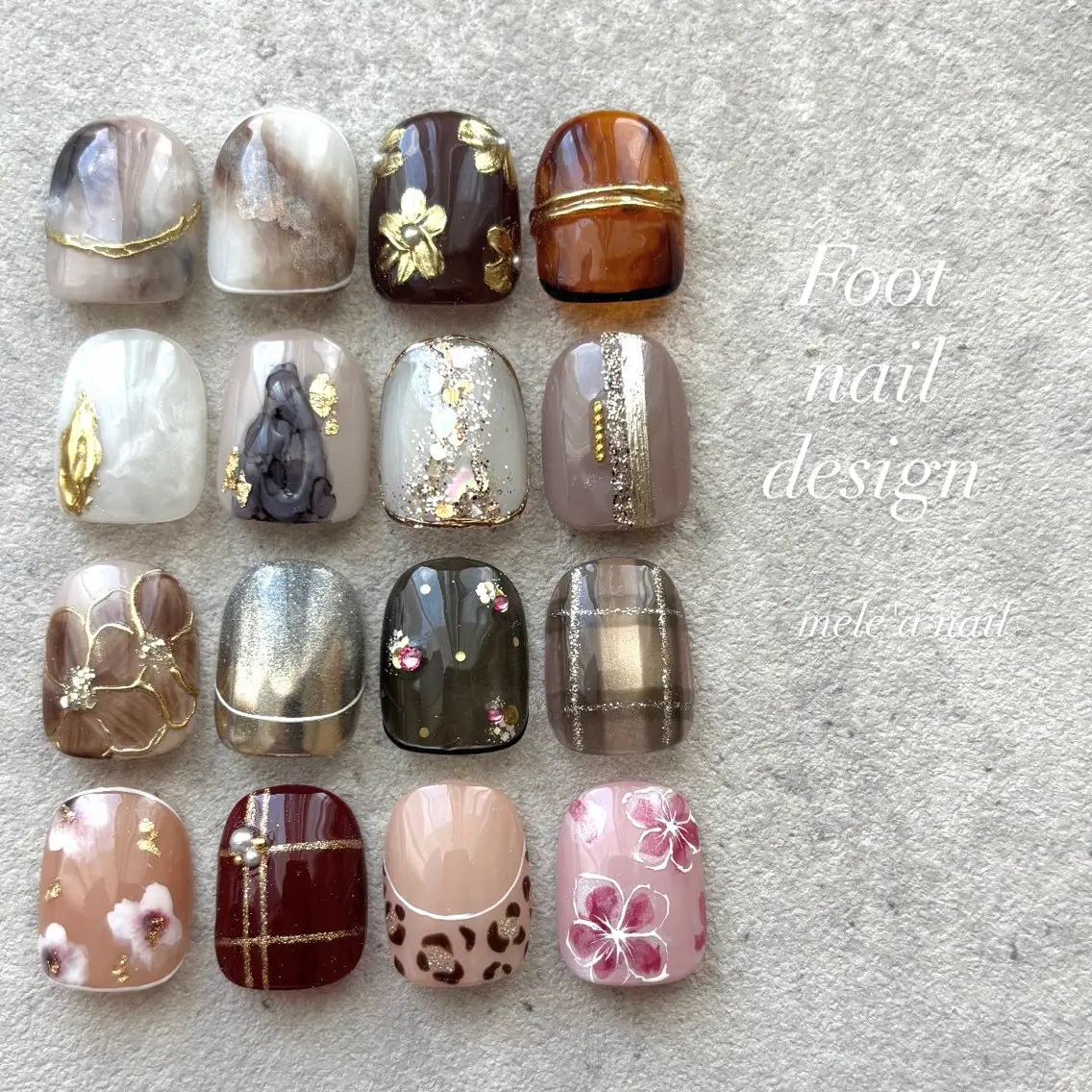 ネイル フットネイル フットネイル Mika meléa nailのネイルデザイン