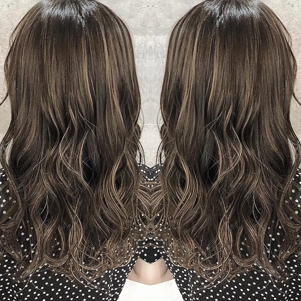 ロング カラー ハイライトカラー ハイライト ✨MiL✨ ✨心斎橋✨のヘアスタイル