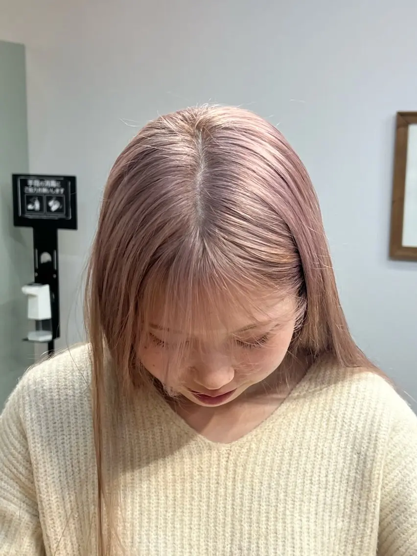 ロング カラー ベージュカラー ミルクティーベージュ ヘアカラー Ayaka🩰🎀 ガーリー/暖色♡のヘアスタイル