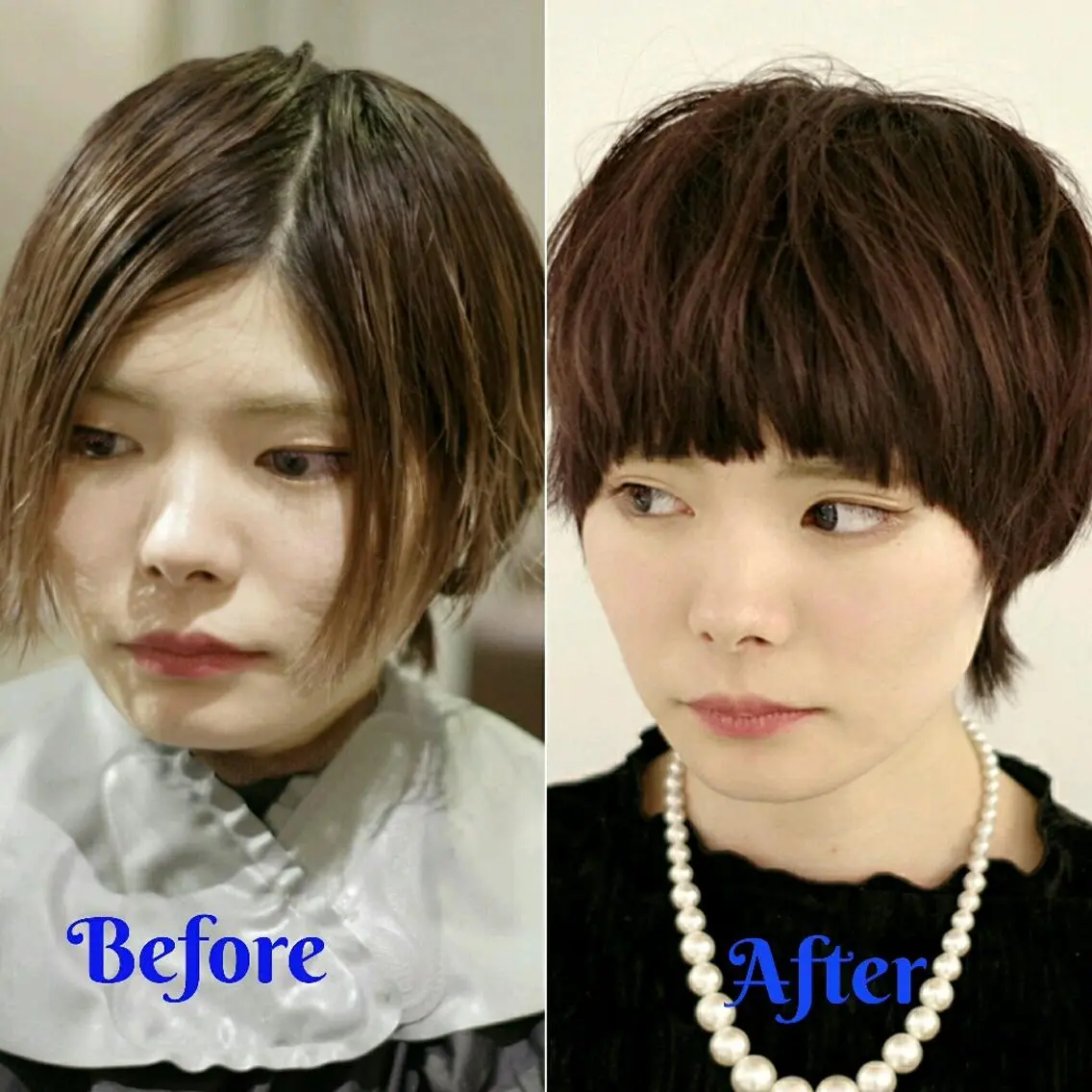 ショート 顔周りカット 川俣 洋仁のヘアスタイル