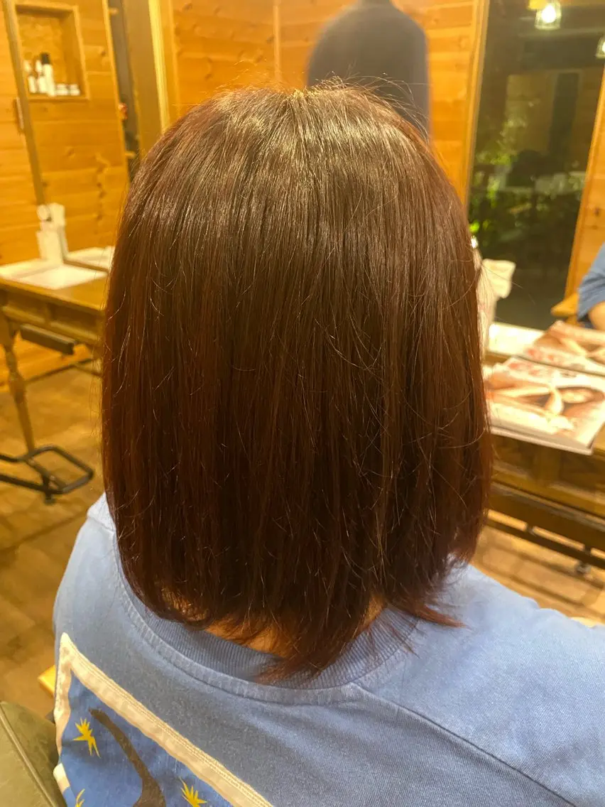 ミディアム カラー ブラウンカラー ピンクカラー 🥀HARUKA 🥀のヘアスタイル