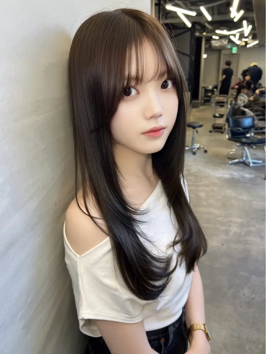 セミロング カラー カット ヘアカラー トリートメント 美髪矯正/髪質改善 透明感カラー 千葉のヘアスタイル