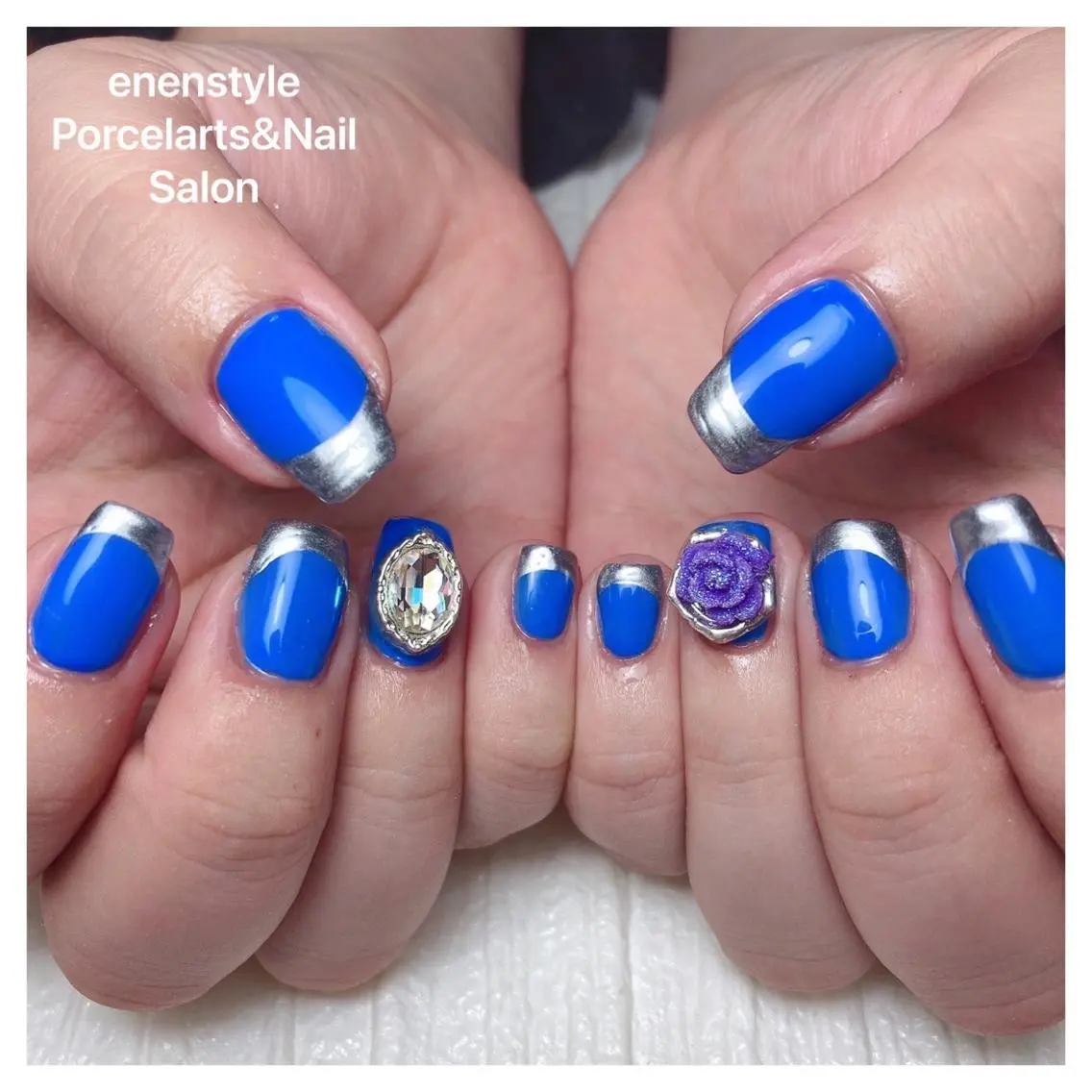 ミディアム ネイル 🐾enen style 🐾のネイルデザイン
