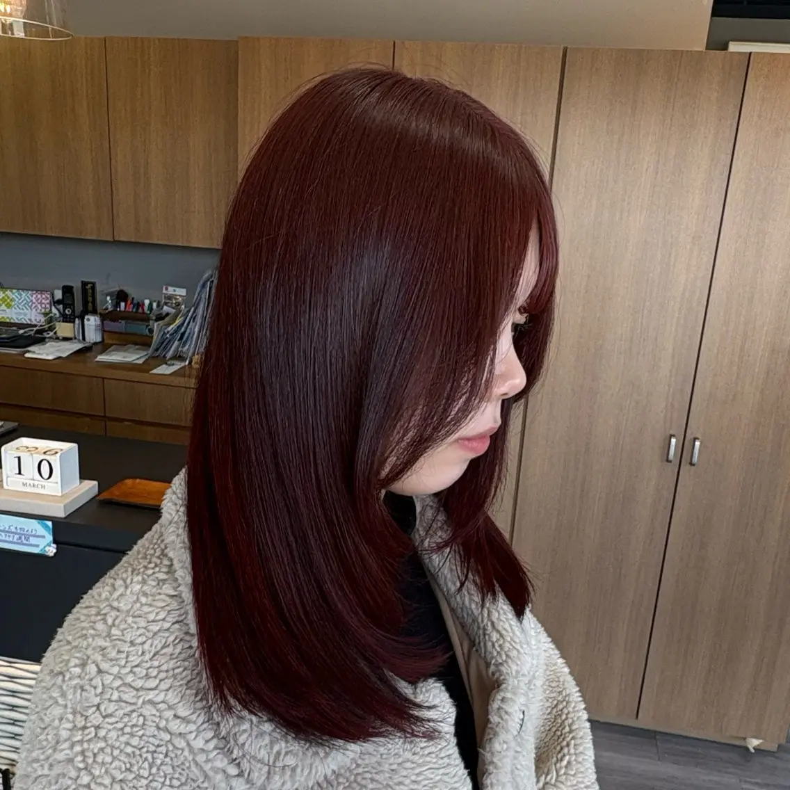 カラー レッドカラー ヘアカラー トリートメント arika【アリカ】 Ayuiのヘアスタイル