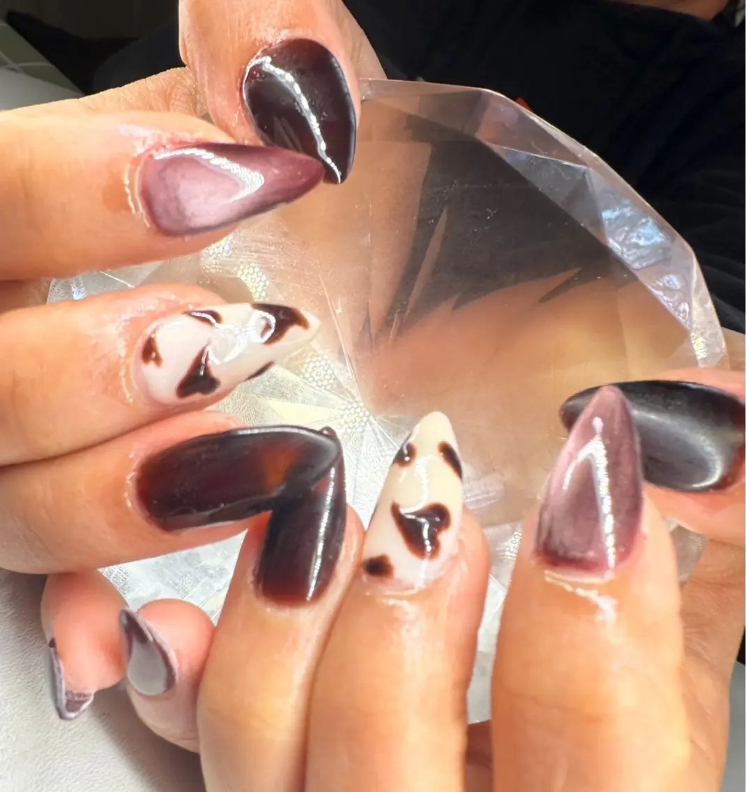 セミロング ハンドネイル YOKOSUKA NAILS💅✨のネイルデザイン