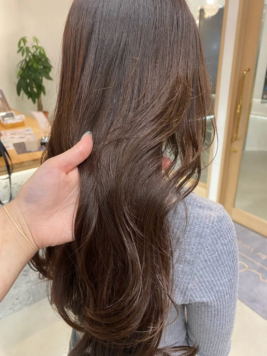 ロング カット ヘアカラー トリートメント sanae /透明感カラーのヘアスタイル