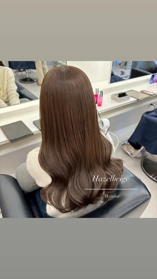 ミディアム カラー ヘアカラー ParveMix 🩶🫧入江 香名のヘアスタイル