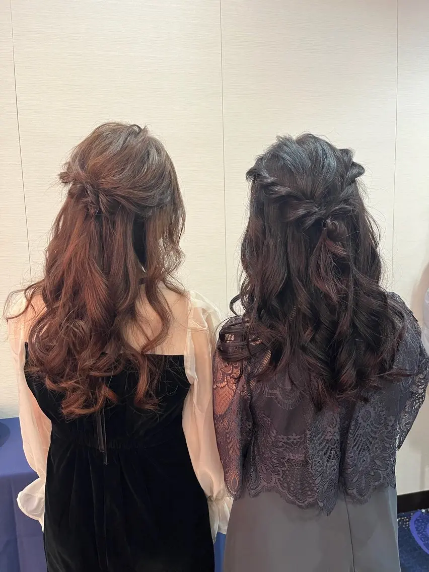 ヘアアレンジ ハーフアップ ヘアセット nailsalon/ nagominowaのヘアスタイル