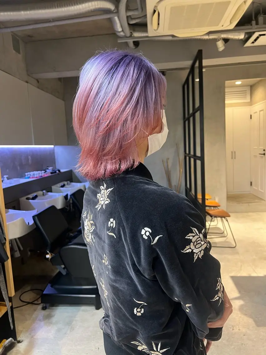 ミディアム ヘアカラー 仲井間 賢雄 fifthのヘアスタイル