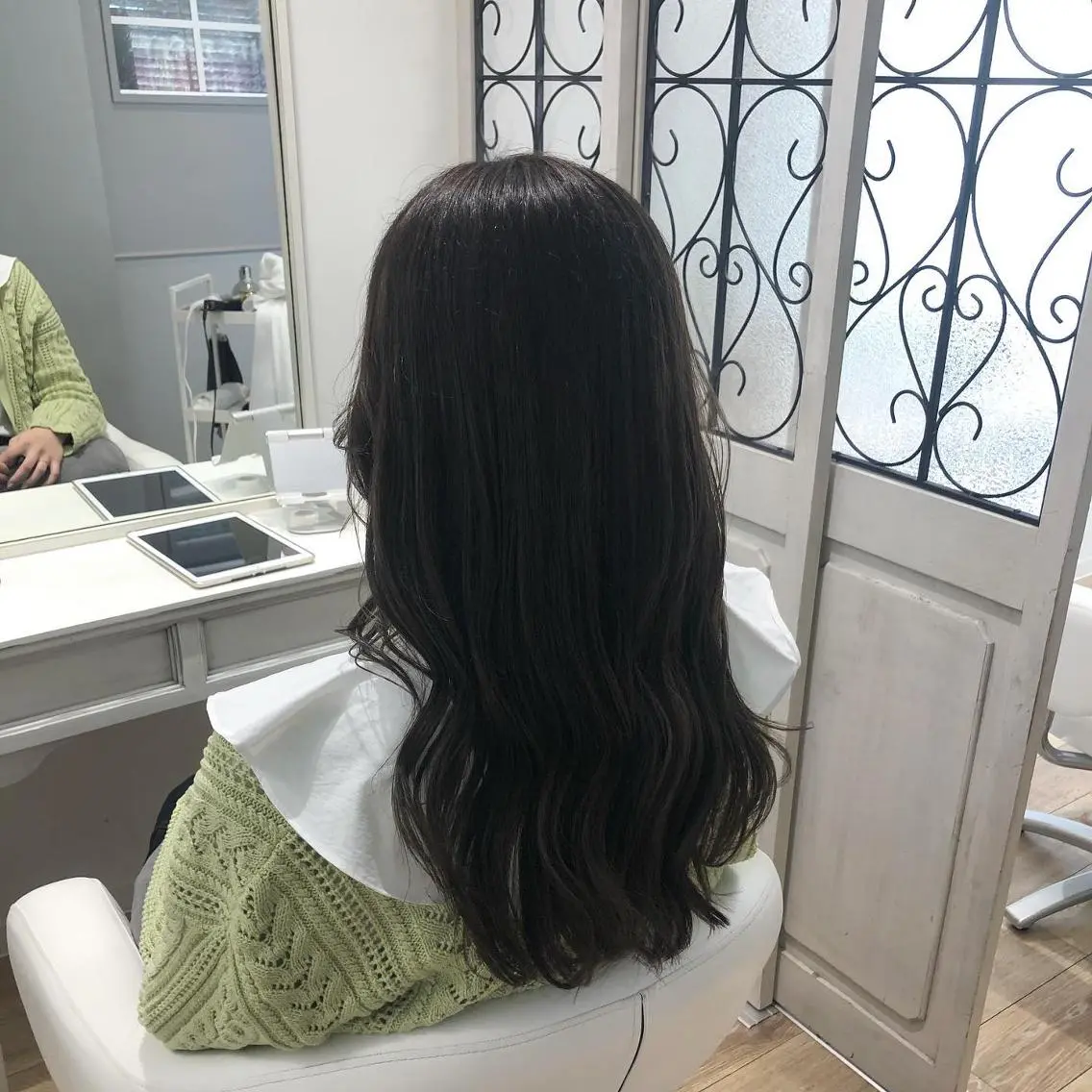 セミロング カラー ヘアアレンジ ベージュカラー 透明感カラー ✨🌿大人可愛い愛さ れhair🌿✨松本のヘアスタイル