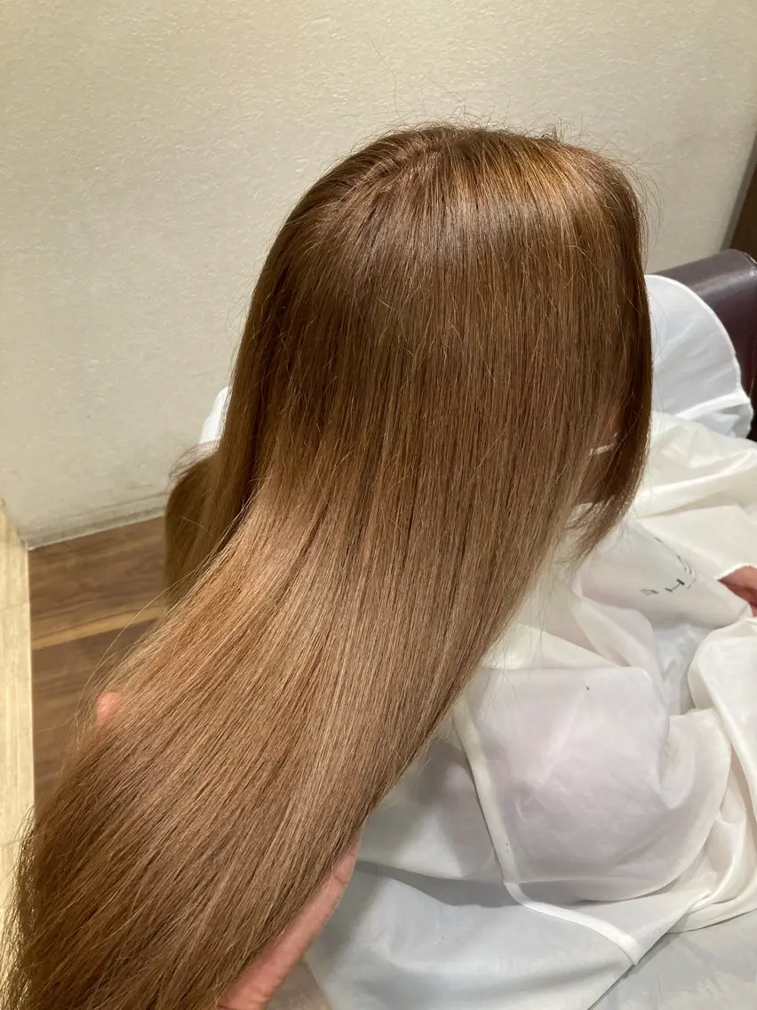 セミロング 髪質改善 松崎 崇のヘアスタイル