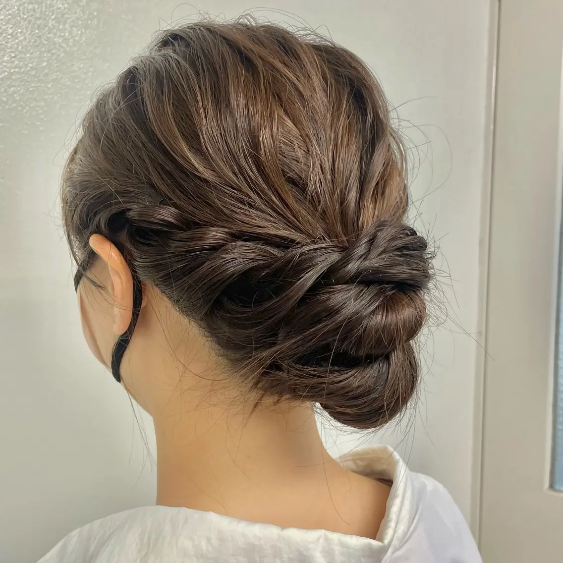 セミロング ヘアセット MOMO💞🦩 カラーモデル💞🦩のヘアスタイル