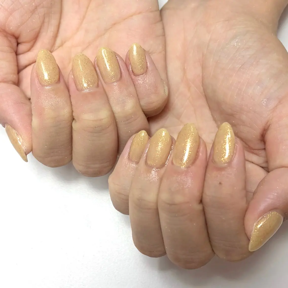 ネイル ゴールド ワンカラーネイル BOTANAIL YUIのネイルデザイン