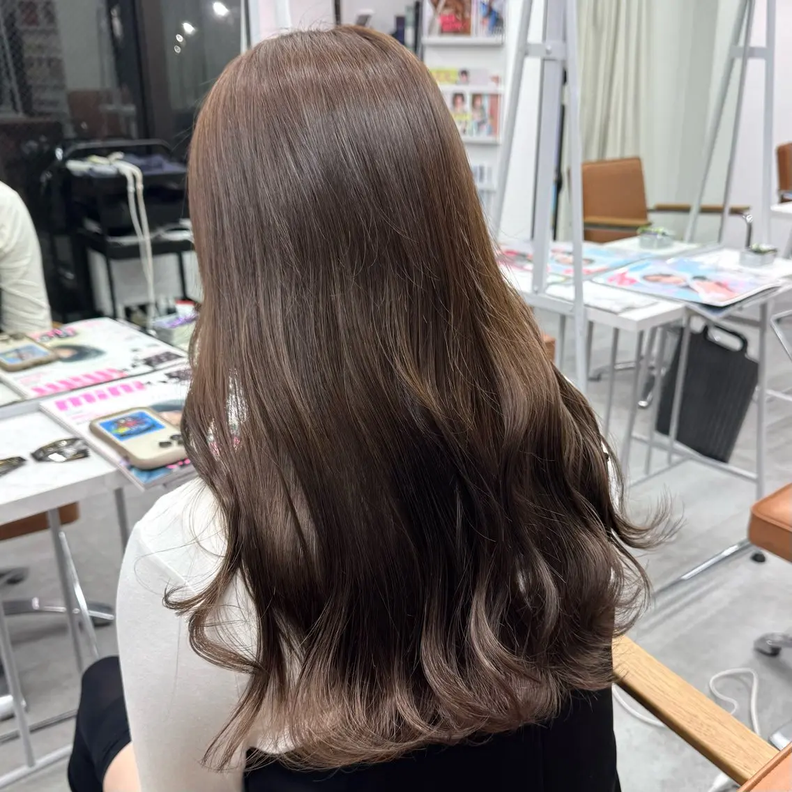 ロング カラー ヘアアレンジ ヘアカラー ブリーチなしカラー /新百合ヶ丘/安形翔のヘアスタイル