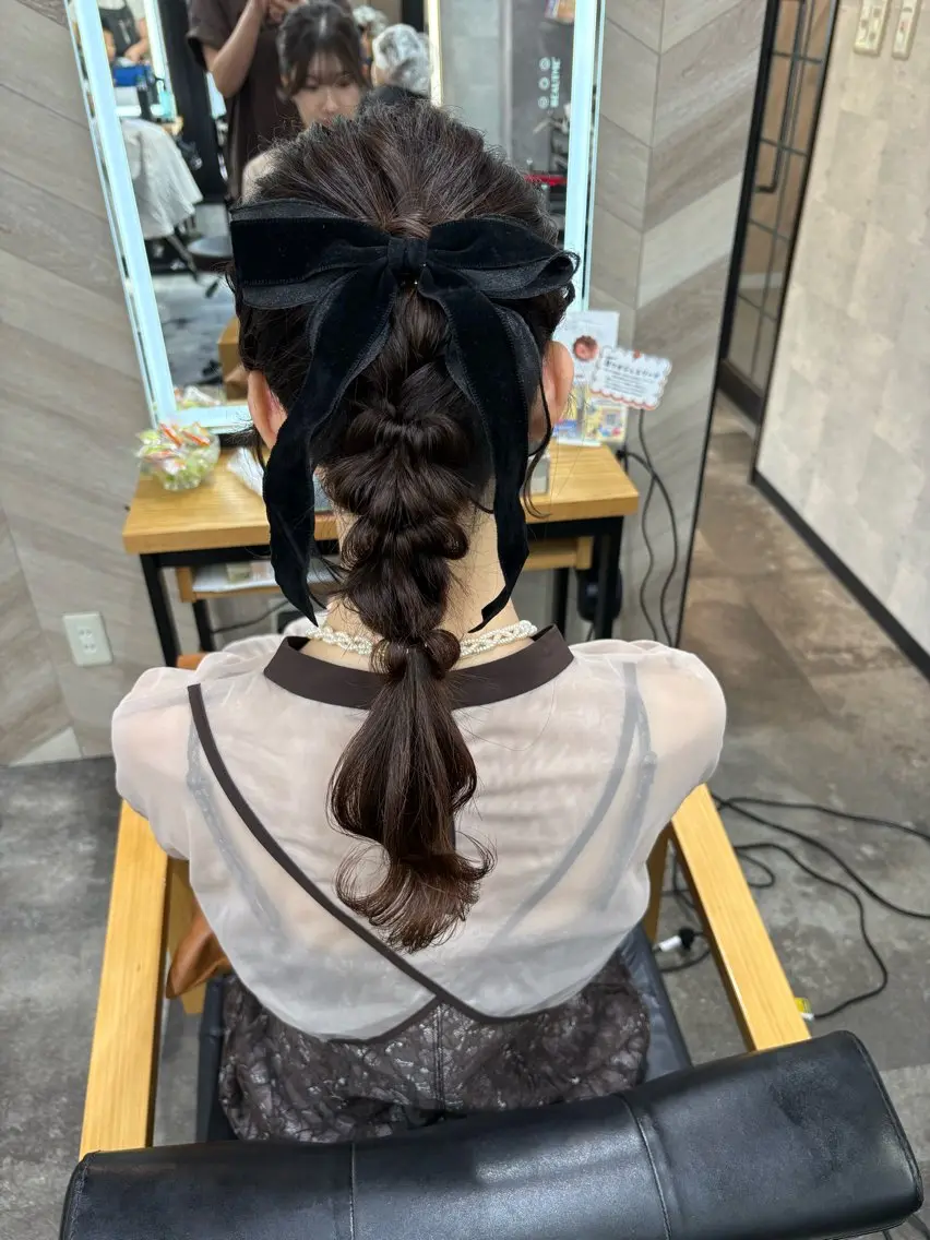 ロング ヘアアレンジ ポニーテール ヘアセット SHANTi 飯塚 ヘアセット/髪質改善のヘアスタイル