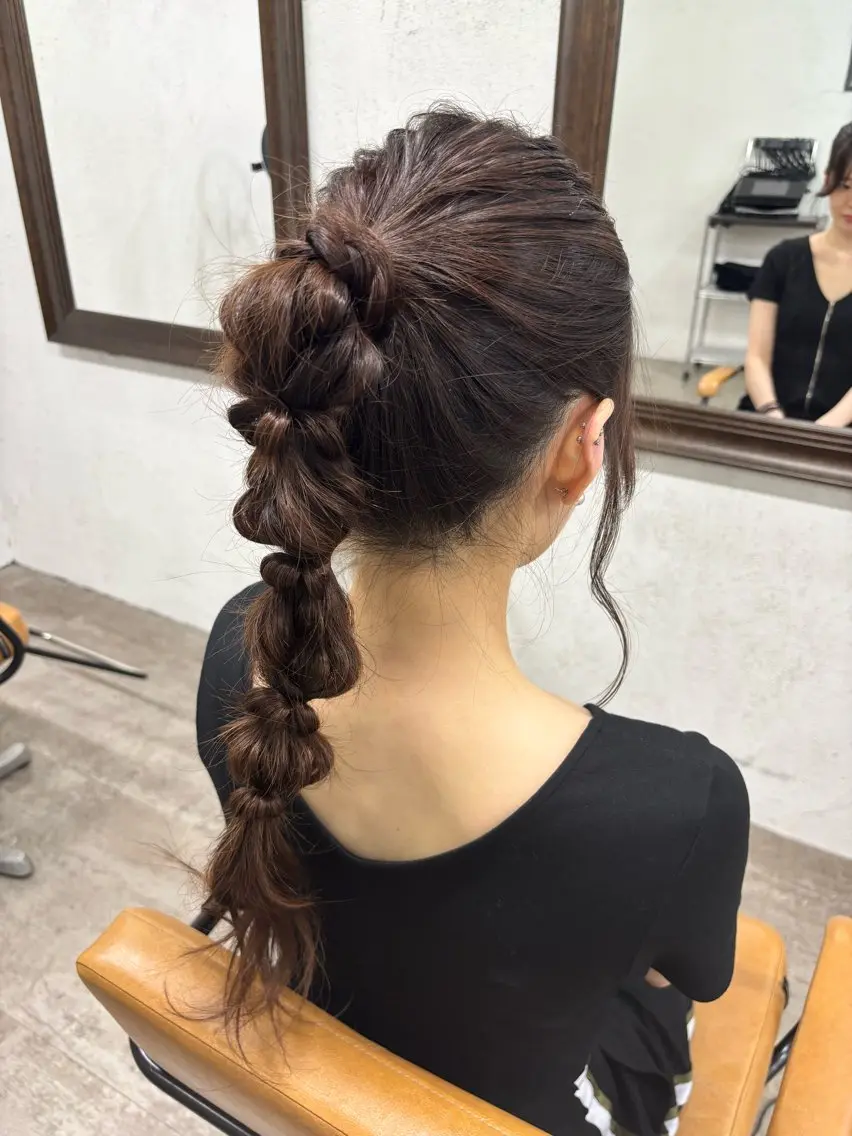 🧚♀️✨️ヘアセット(ハーフアップ、アップスタイル)髪飾り付き🧚🏻♀️✨️の写真