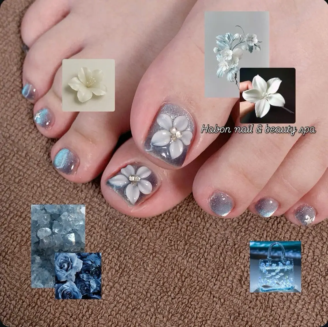 [FOOT] 【定額ネイル】☆ワンカラー×ラメグラ×デザインネイル☆の写真