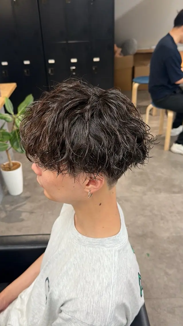 パーマ カット パーマ シャドウパーマ/立川 メンズ/コタロウのヘアスタイル