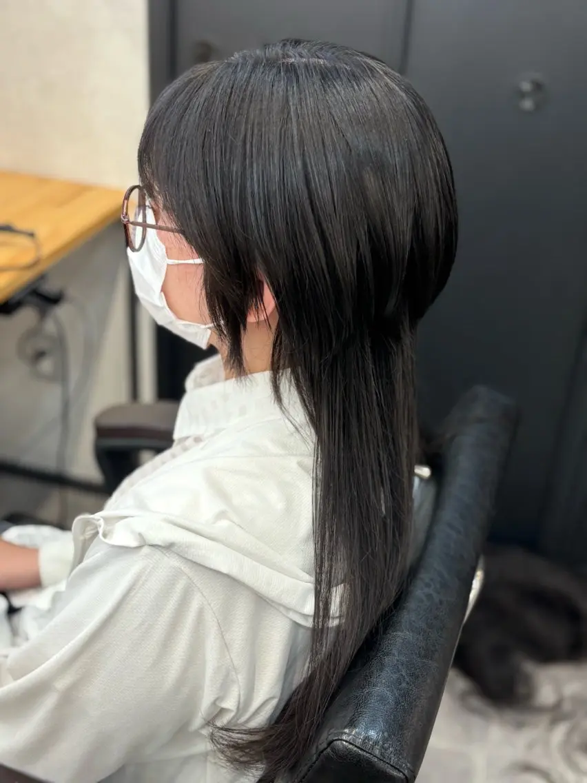 ロング ウルフカット エクステ/ハイトーン /ミサキのヘアスタイル