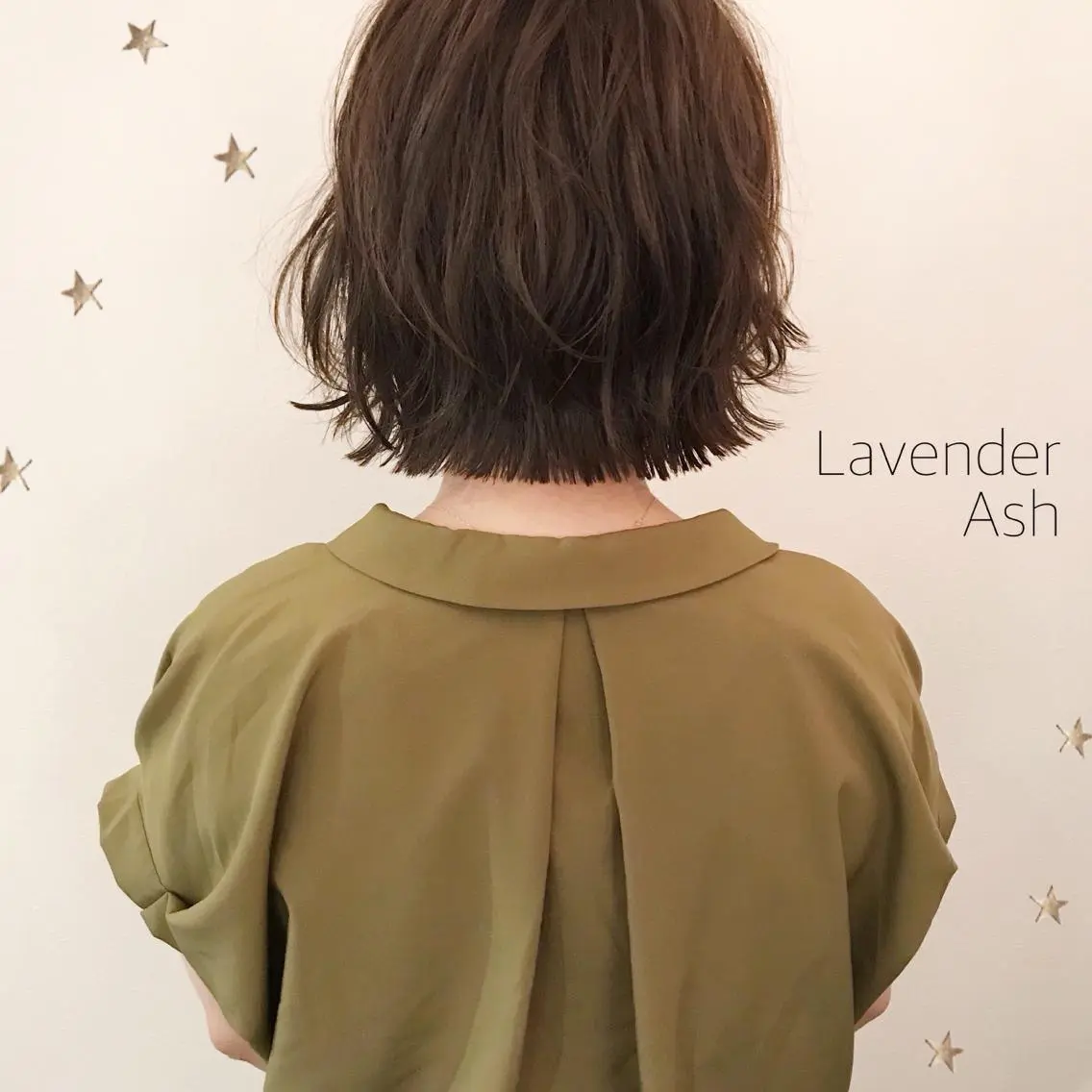 ミディアム カラー 市川 千夏のヘアスタイル