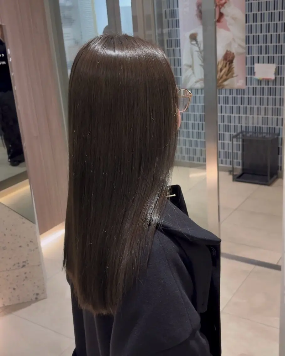 カラー ブリーチ ダブルカラー ブリーチなしカラー ヘアカラー 🩵福岡ブリーチなし レイヤー/紫音🩵のヘアスタイル