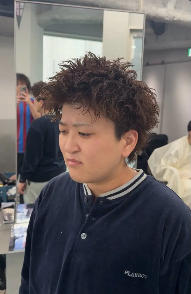 ショート パーマ メンズ 博多メンズパーマ特化 ベップハルキのヘアスタイル