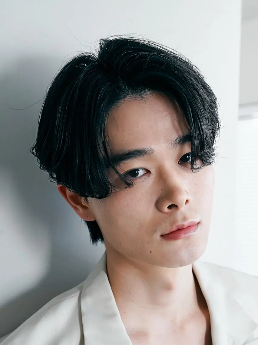 ミディアム メンズ 深谷 侑亮のヘアスタイル