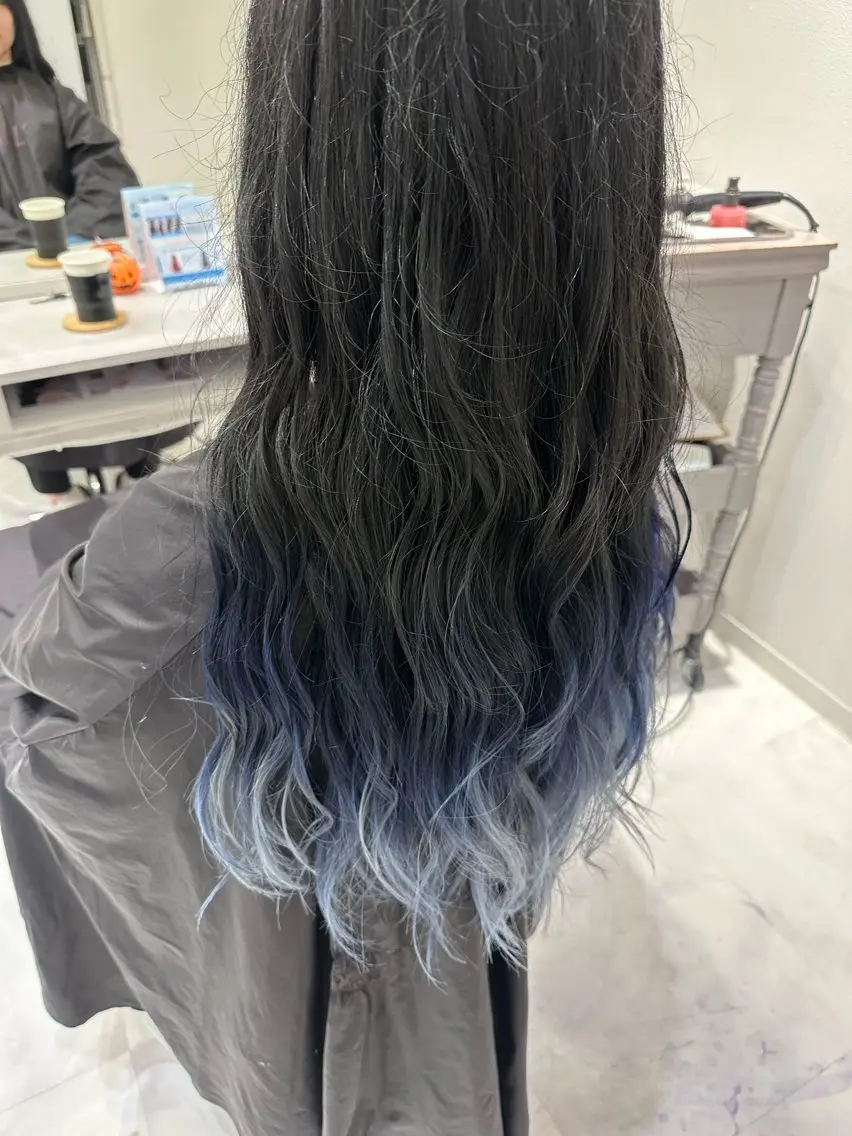 ロング カラー グラデーションカラー 💘韓国カラー💘 クルミのヘアスタイル