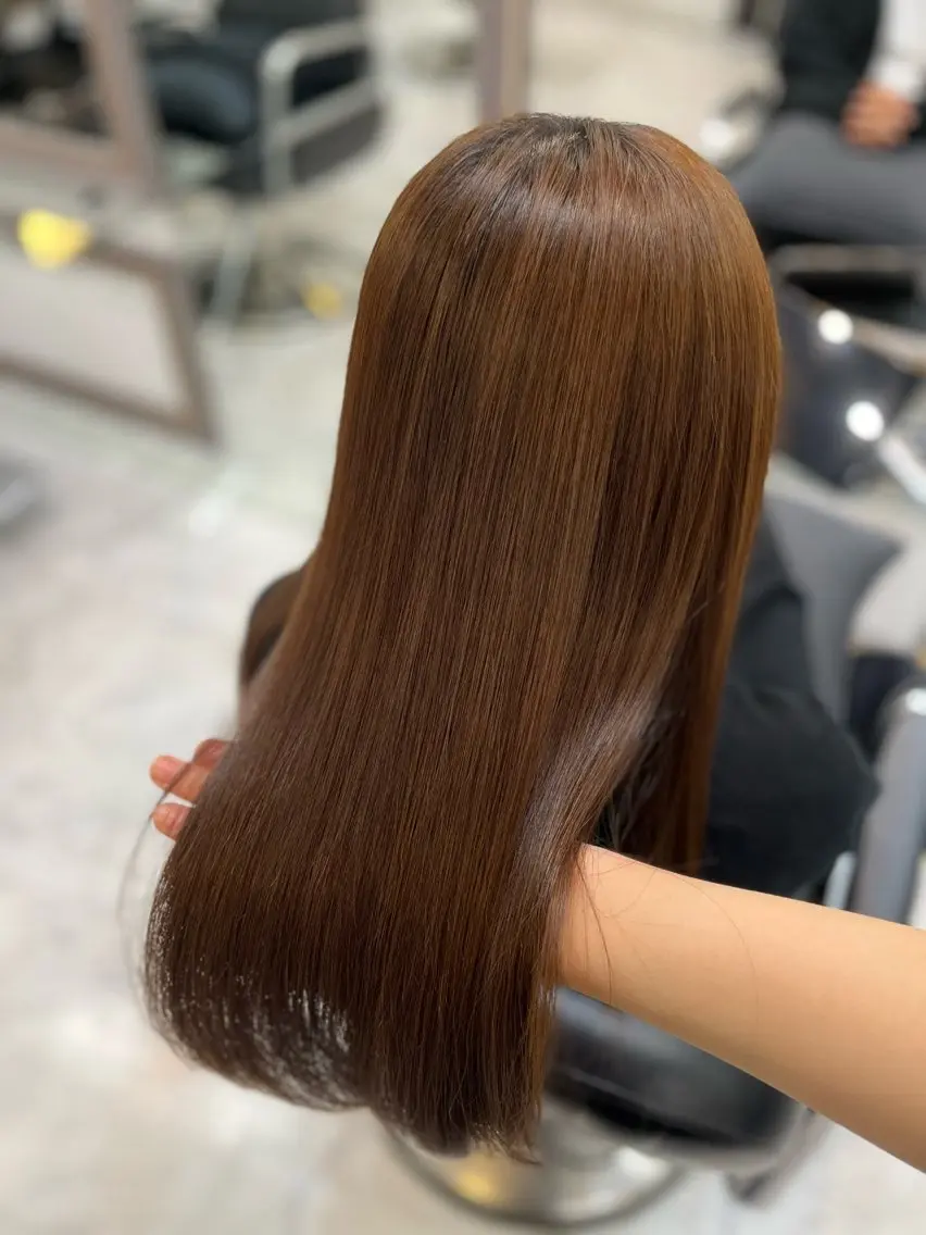 セミロング セミロングパーマ 縮毛矯正 Hana🌷/ 透明感/艶髪/表参道のヘアスタイル