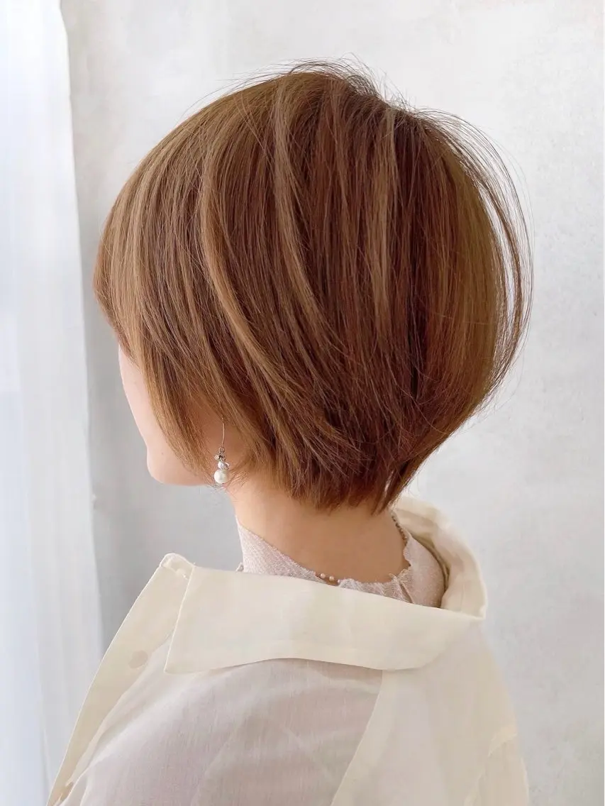 ショート ショートボブ 丸みショート ボブ ショートヘア 小顔ショート🌿 Say.石川葵のヘアスタイル