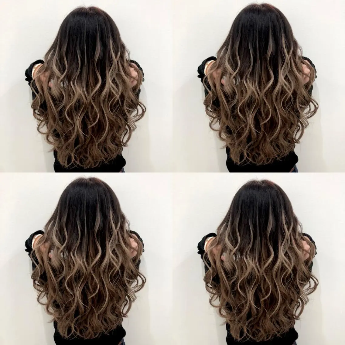 ロング カラー シールエクステ バレイヤージュ エクステ レイヤーカット 🌷MAYU 🌷のヘアスタイル