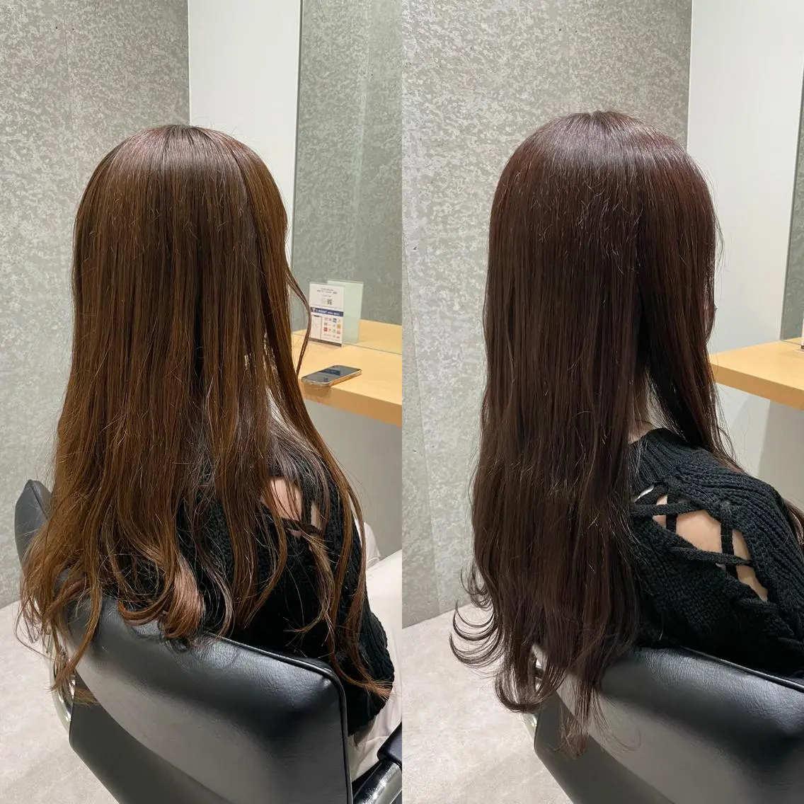 ミディアム カラー 透明感カラー イルミナカラー トリートメント 髪質改善ヘアケア 艶髪特化/上田のヘアスタイル