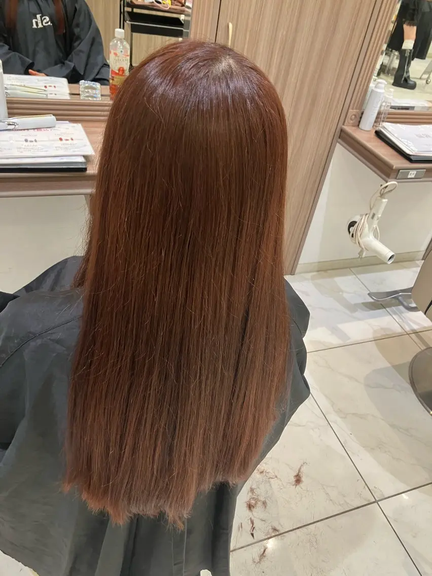 ロング カラー ブラウンカラー ☂️Ash 新杉田☂️山本のヘアスタイル