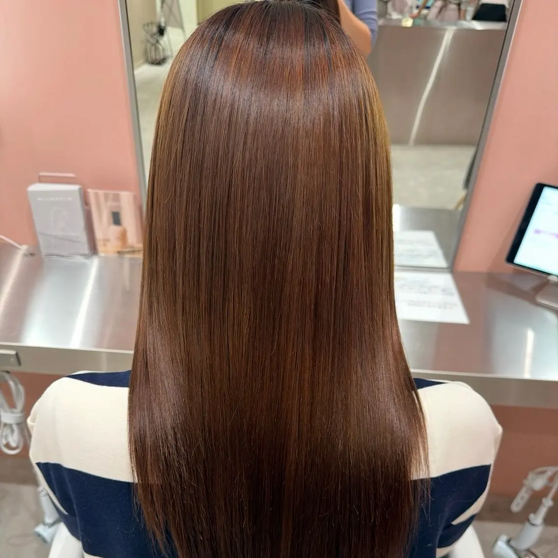 ロング 縮毛矯正 トリートメント ヘッドスパ ヘアセット 🇰🇷韓国ワンホン カラー🎀✨️AYUのヘアスタイル
