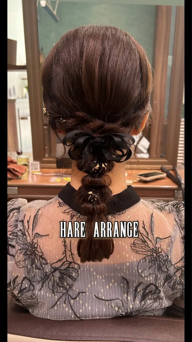 ヘアアレンジ リノ🖤艶髪 カラー🖤🇰🇷のヘアスタイル